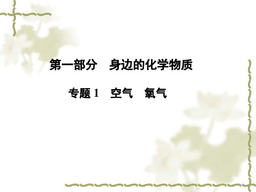 中考化学空气和氧气复习专题课件