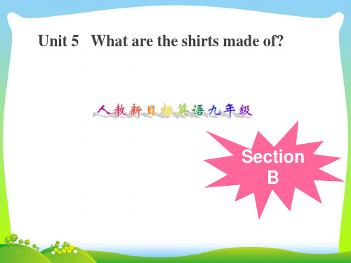 人教版九年级英语课件：Unit 5 Section B