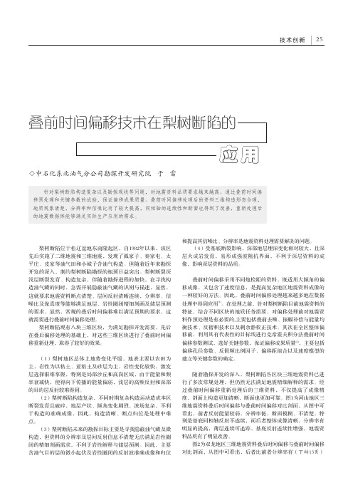 叠前时间偏移技术在梨树断陷的应用
