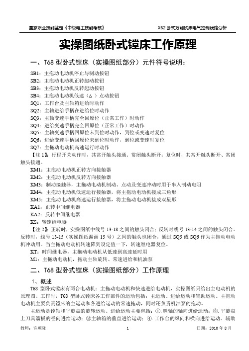 中级维修电工技能实操_01_T68型卧式镗床工作原理
