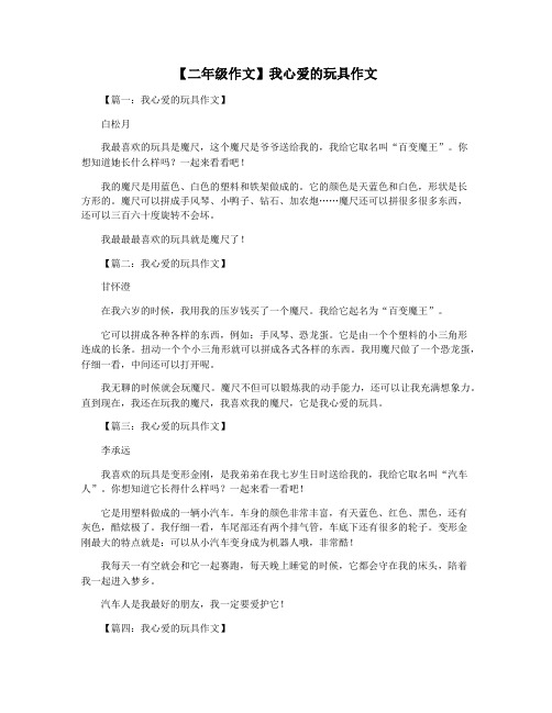【二年级作文】我心爱的玩具作文