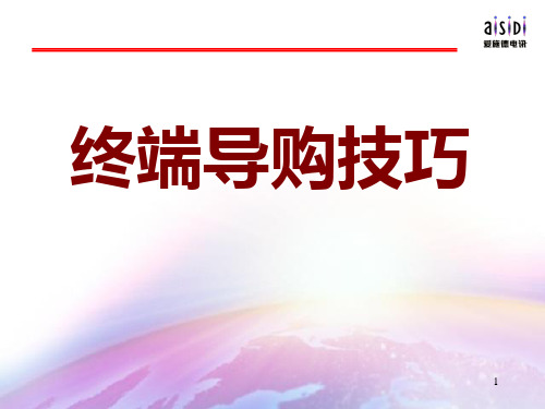 终端导购技巧-督导培训专用教材PPT课件