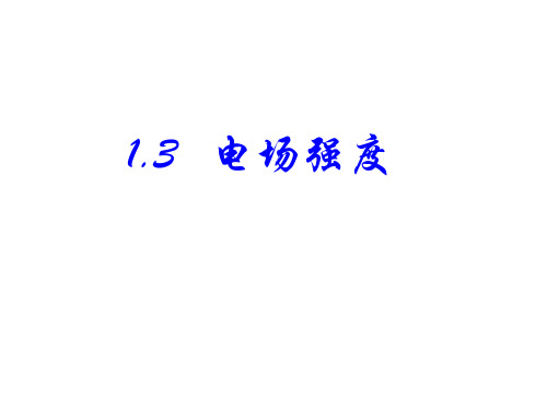 第3节电场及其描述