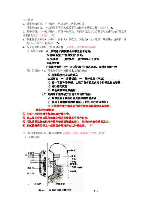 微生物考试重点