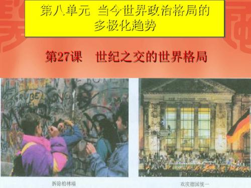 世纪之交的世界格局PPT课件4 人教课标版
