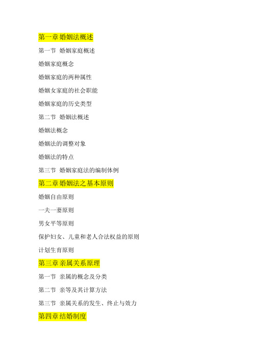 《婚姻法》大纲
