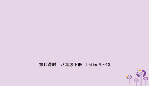 山东省菏泽市2019年初中英语学业水平考试总复习第12课时八下Units9_10课件20190117
