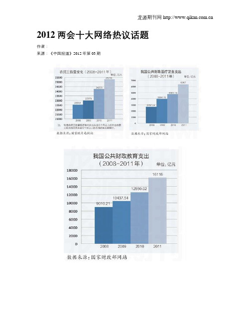 2012两会十大网络热议话题