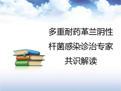 多重耐药革兰阴性杆菌感染诊治专家共识解读ppt课件