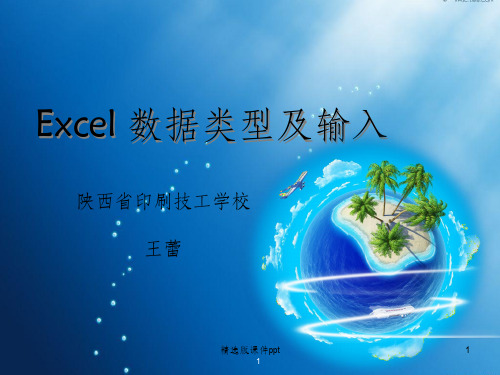 Excel《处理数据》说课稿ppt课件