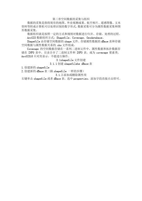 arcgis10.2   3.1shapefile文件创建