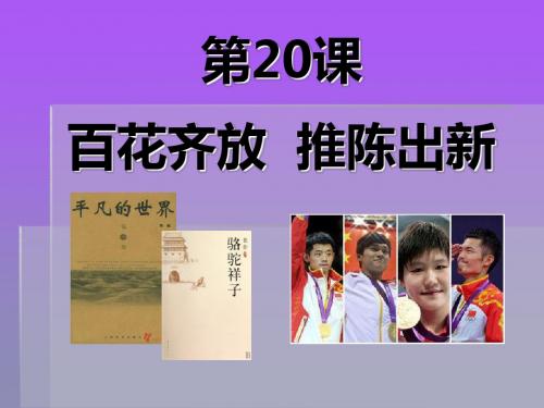 《百花齐放推陈出新》科技教育与文化PPT课件2