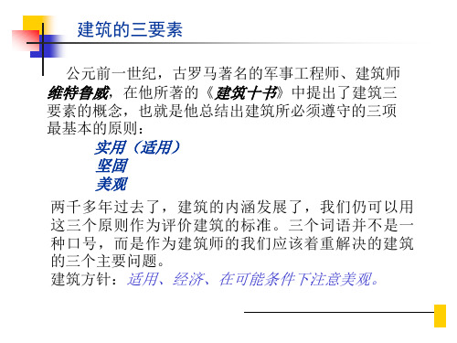 建筑的三要素