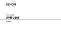 DENON 收音环绕扩音机 AVR-3806 操作说明书