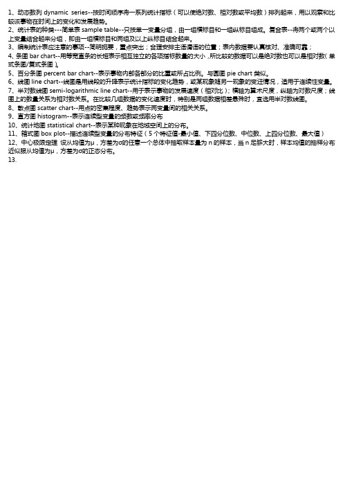 卫生统计学 名词解释