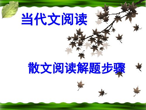 散文阅读解题步骤市公开课一等奖省赛课微课金奖PPT课件