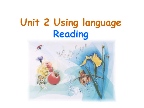高一英语Using-language课件