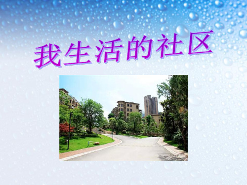 《我生活的社区》家庭学校社区2 最新小学精品公开课件
