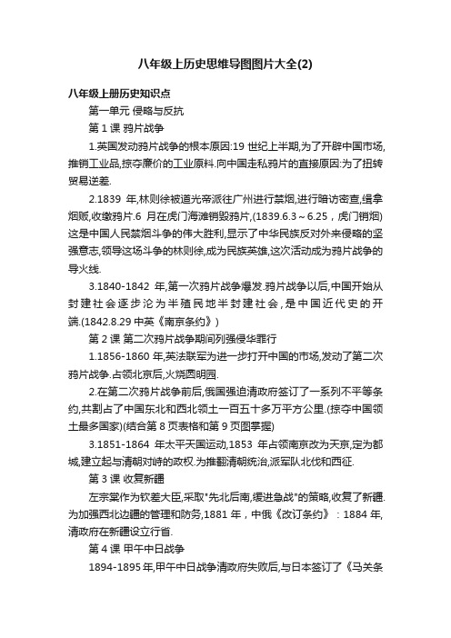 八年级上历史思维导图图片大全（2）