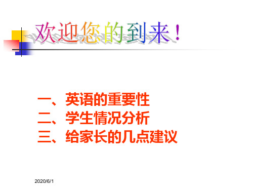 英语老师家长会课件