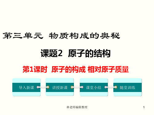 第1课时 原子的构成 相对原子质量