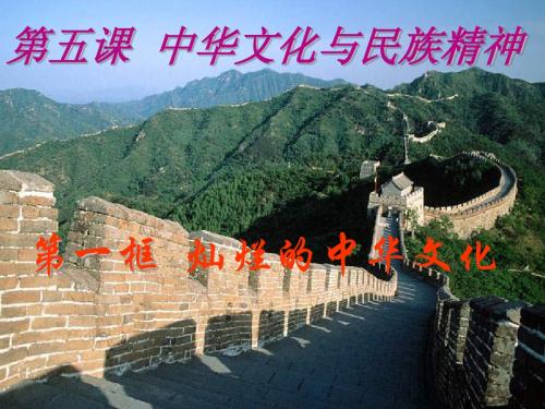 灿烂的中华文化