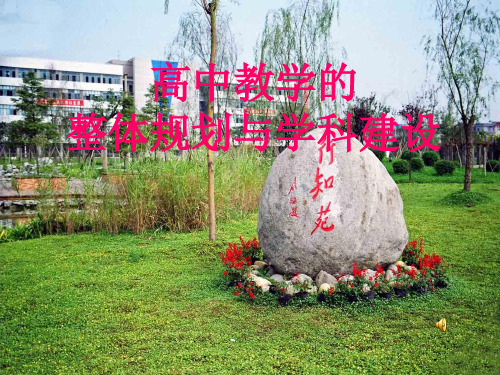 高中教学的整体规划与学科建设