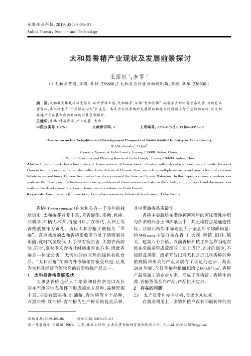 太和县香椿产业现状及发展前景探讨
