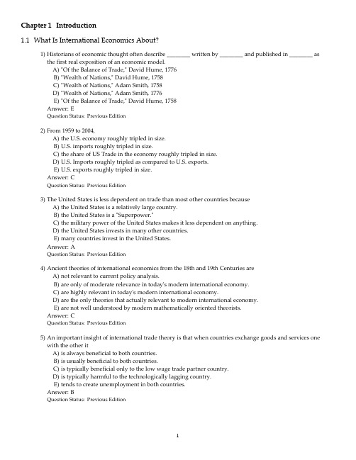 国际经济学第一章英文版
