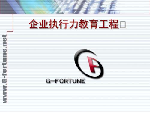 企业执行力教育工程(PPT29张)