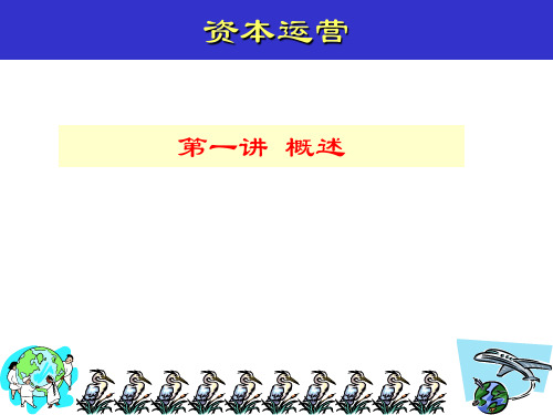 资本运营讲稿(一)