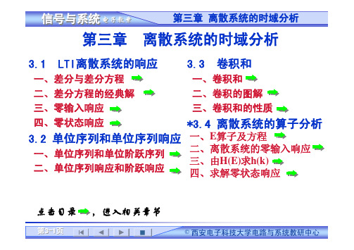 离散系统的时域分析