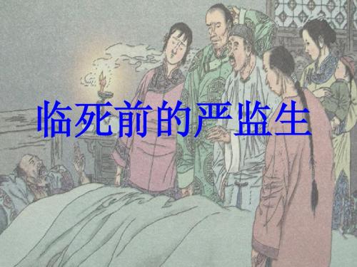 临死前的严监生ppt课件