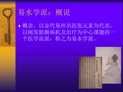 易水学派.张元素