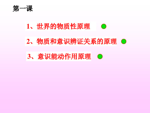 物质和意识的辨证关系