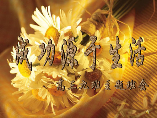 关于体育运动、读书、成功学的主题班会的课件