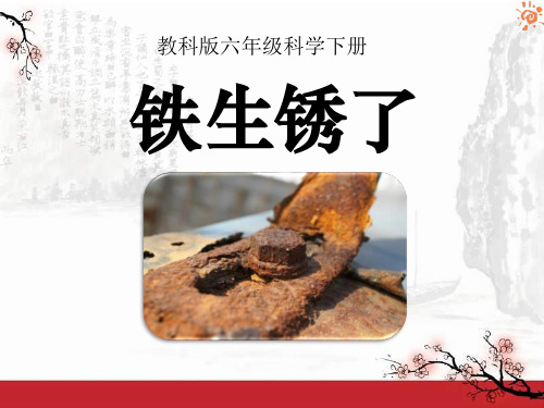 小学六年级下册科学 《铁生锈了》物质的变化优质课件PPT