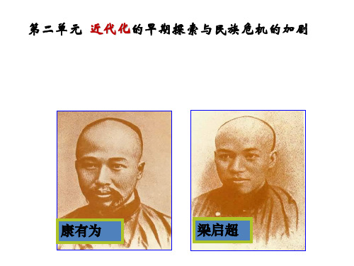 人教部编版八年级历史上册第二单元近代化的早期探索与民族危机的加剧第6课 戊戌变法(共29张PPT)