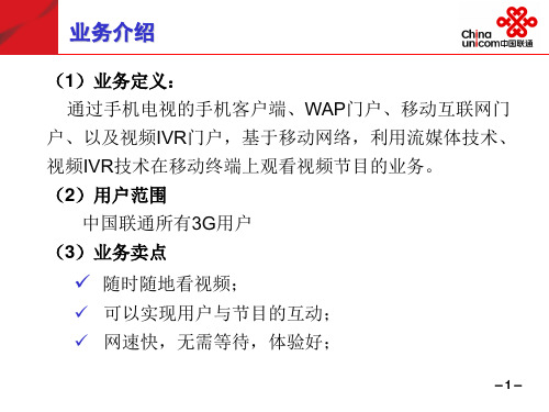 3G手机电视业务共15页文档