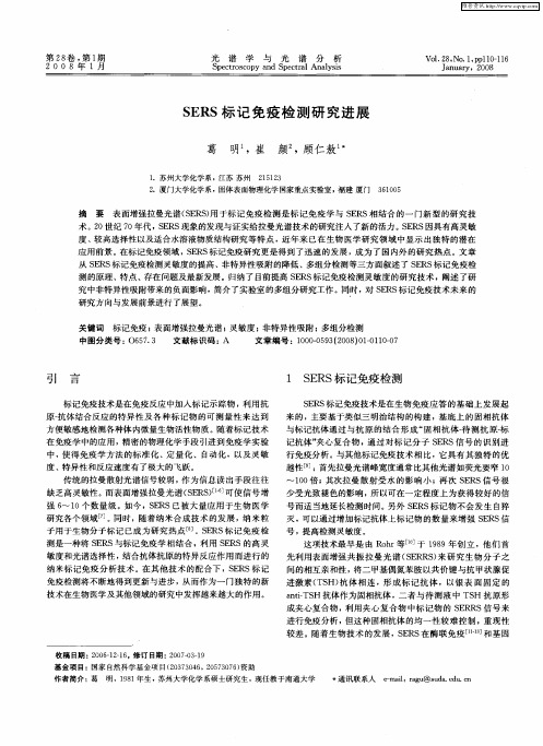 SERS标记免疫检测研究进展