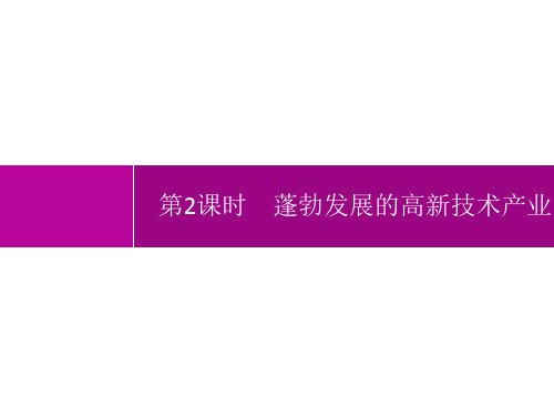 人教版初中地理八年级上册精品教学课件 第4章中国的经济发展 第3节 第2课时 蓬勃发展的高新技术产业