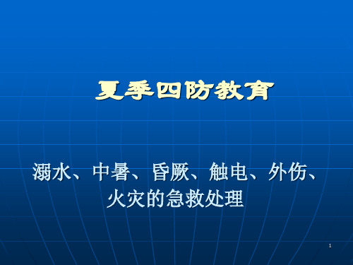 夏季四防教育PPT课件【精编】