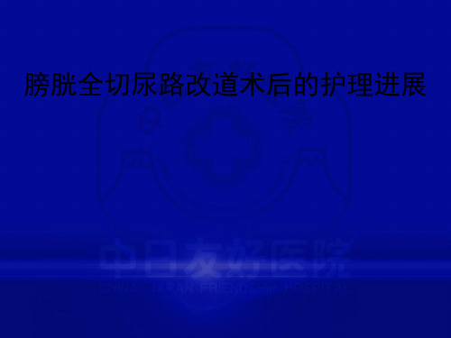 膀胱全切尿路改道术后的护理进展ppt课件