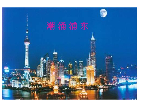 高二语文《潮涌浦东》