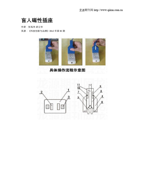 盲人磁性插座