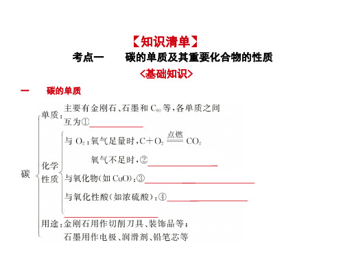 人教版高考化学一轮复习专题十五无机非金属材料的主角——碳和硅PPT课件(9张)