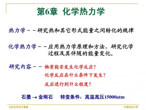 第六章 化学热力学-2011
