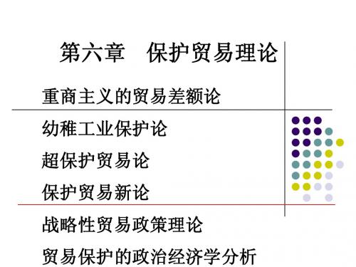 国际贸易第六章贸易保护论