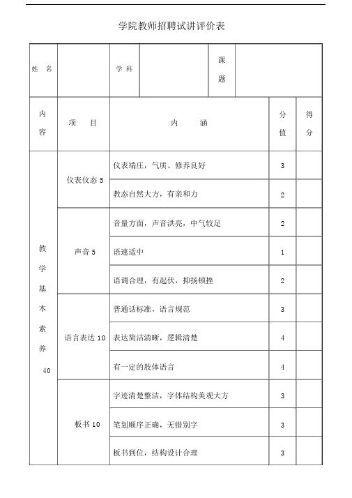 教师试讲评价表-新.doc