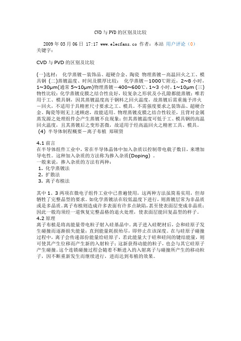 pvd和cvd是有区别的